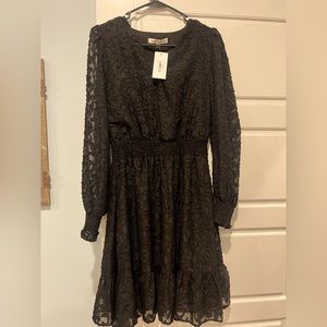 Joy Joy long sleeved semi formal dress